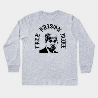 Free Prison Mike Kids Long Sleeve T-Shirt